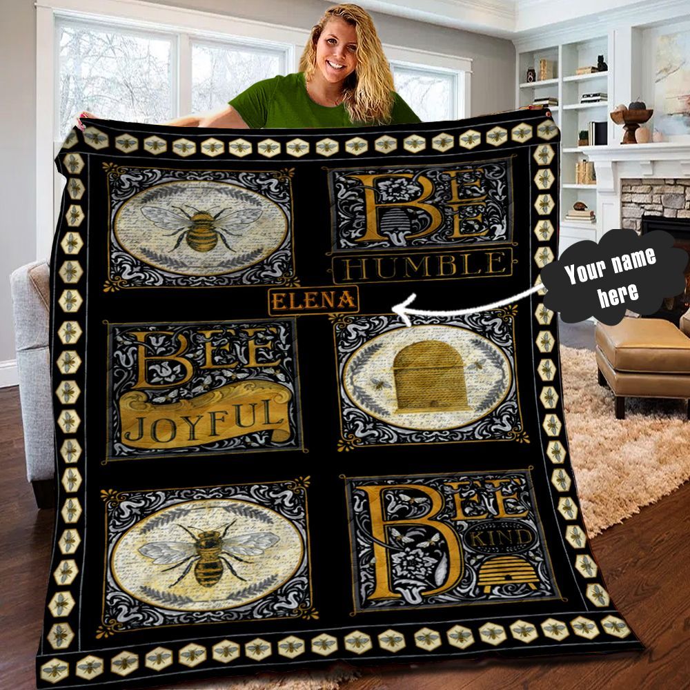 Bee Personalized Quilt Blanket LML030611DT