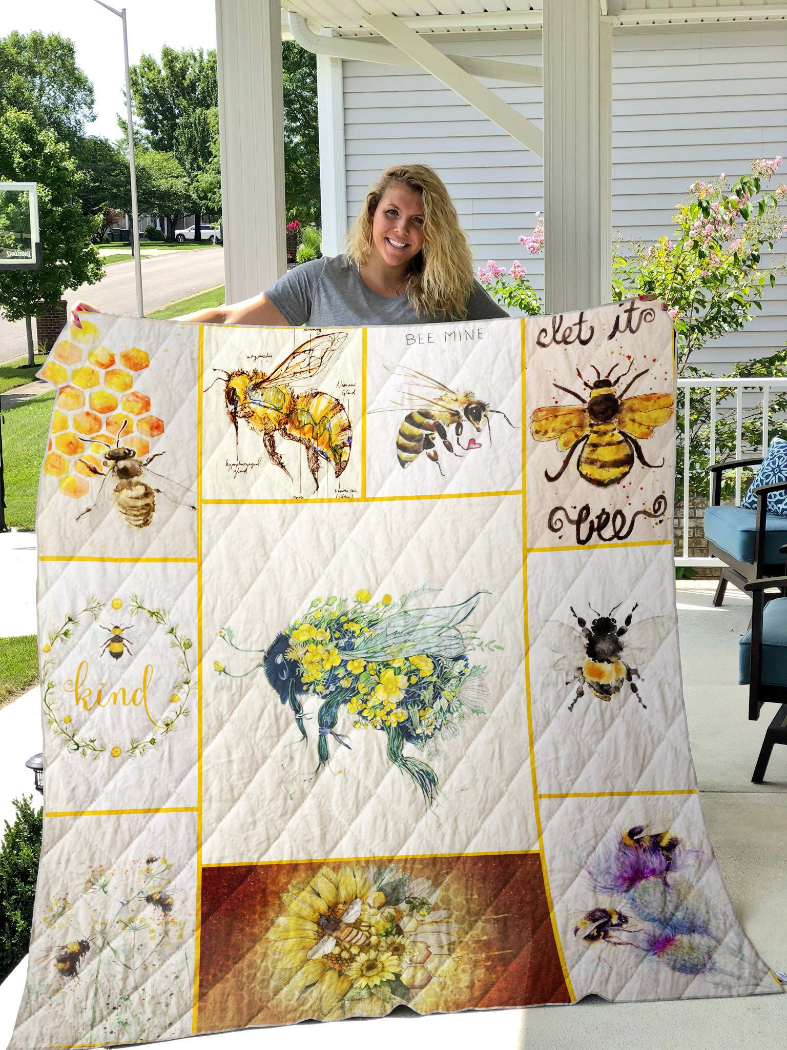 Bee Printed Quilt Blanket DHC1501619VT