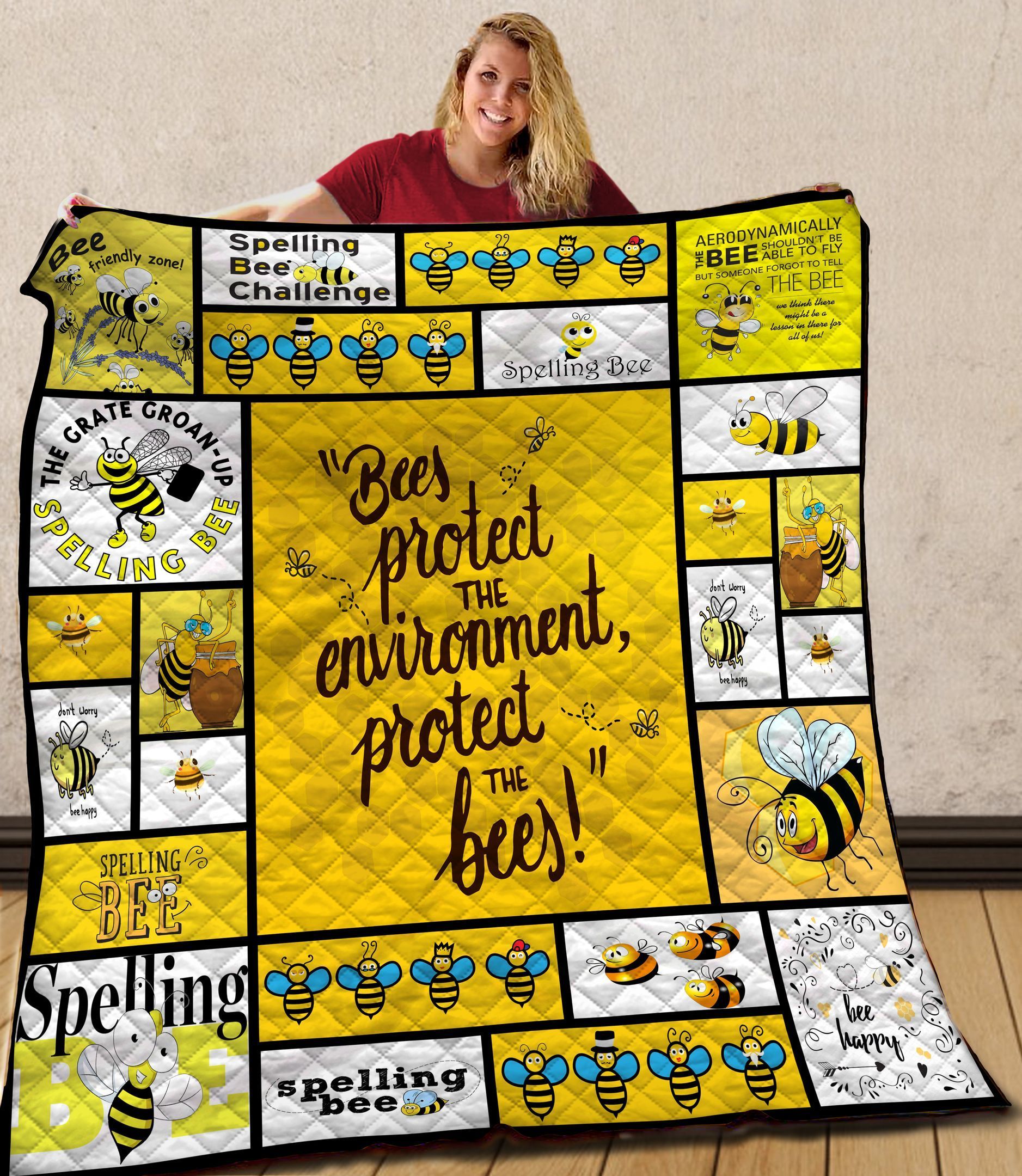 Bee Quilt Blanket C9B210202NM