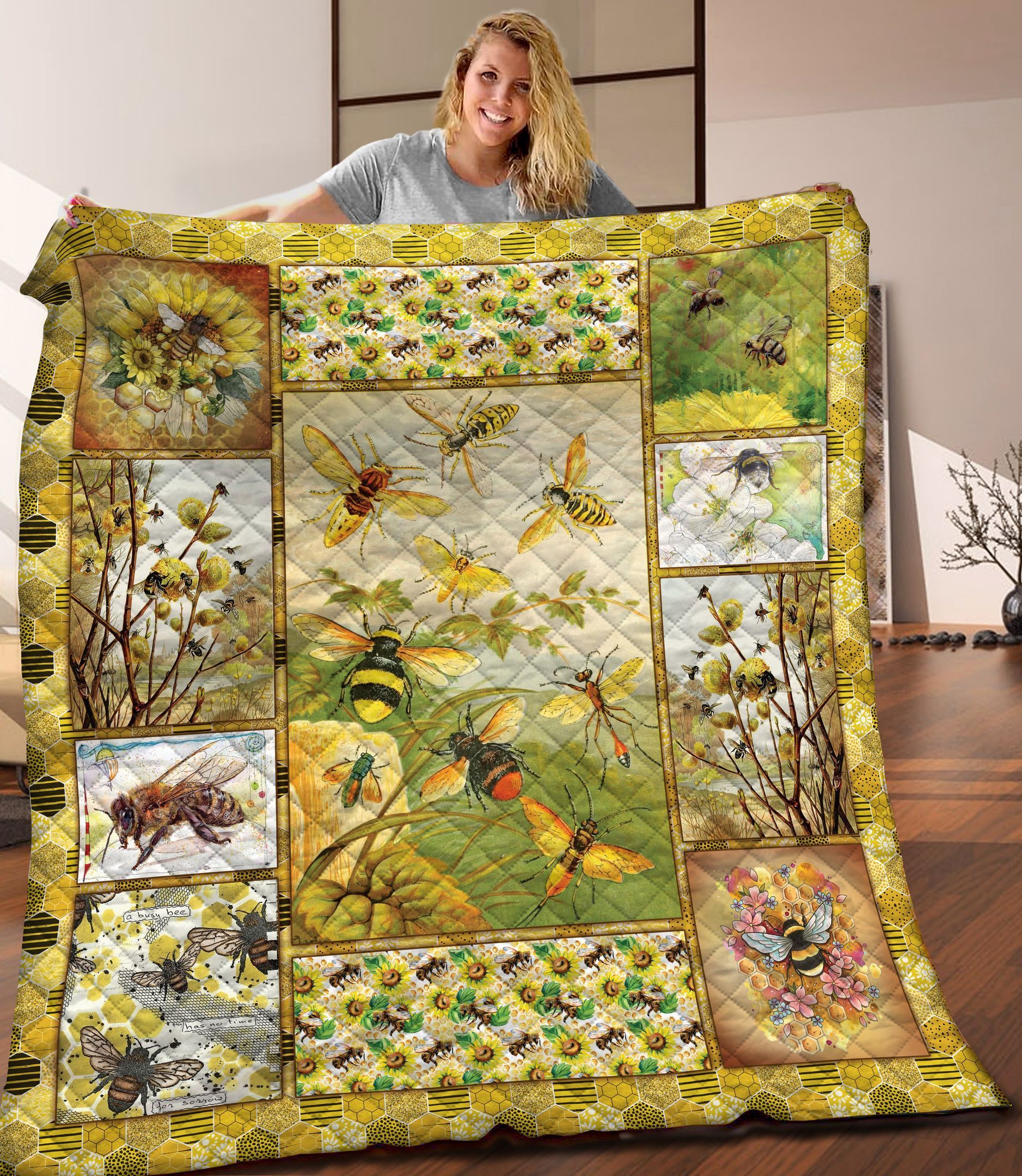 Bee Quilt Blanket C9B260204TA