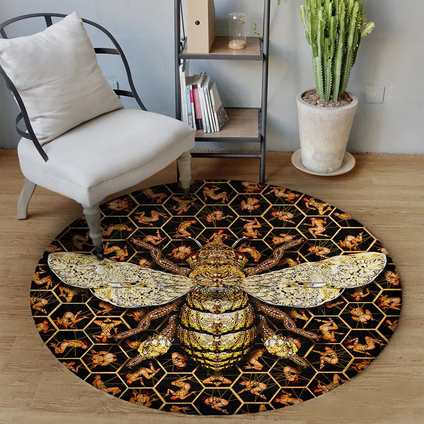 Bee Round Carpet
