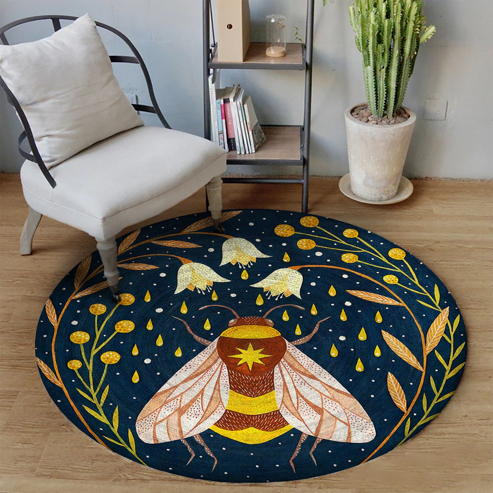 Bee Round Carpet
