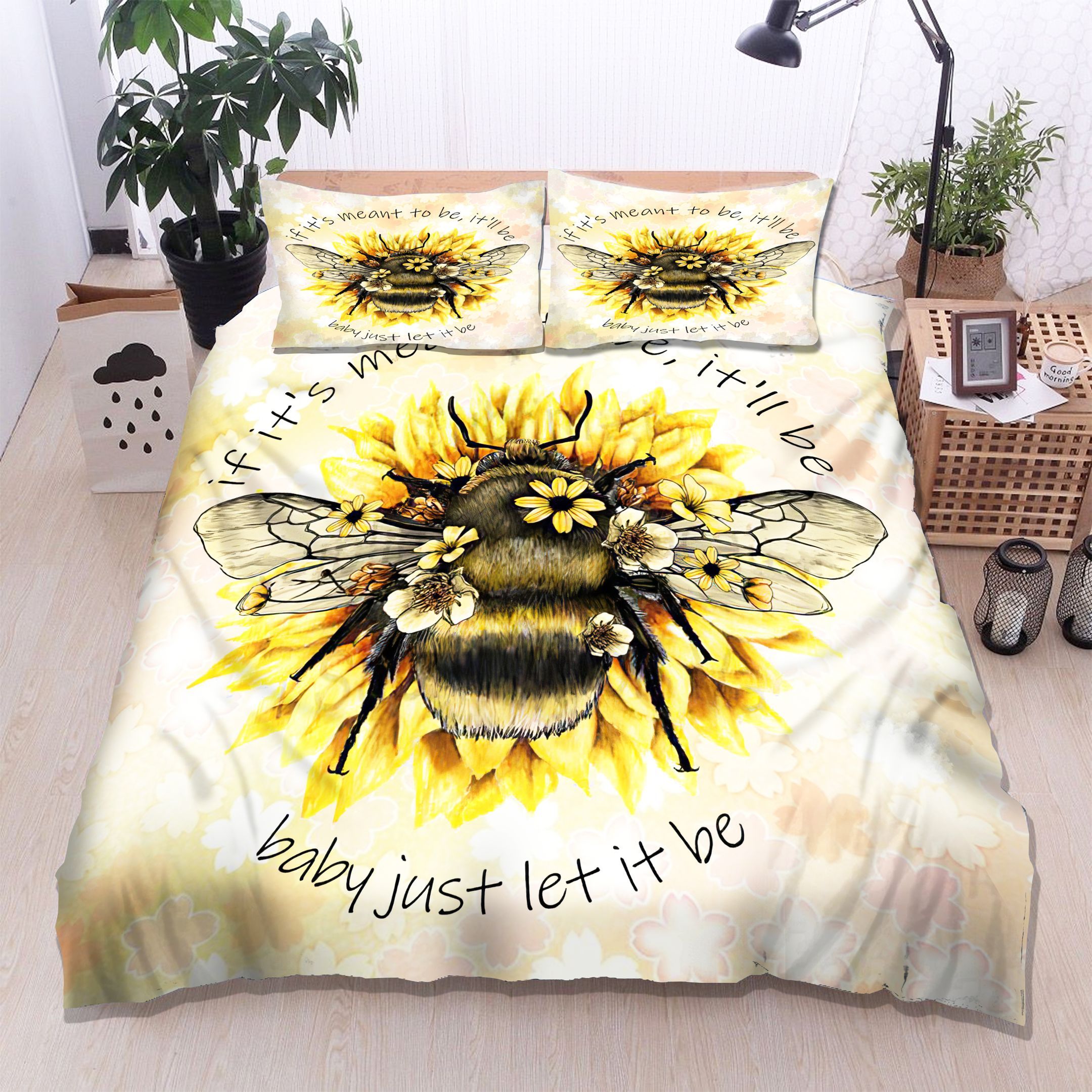 Bee Sunflower Bedding Set
