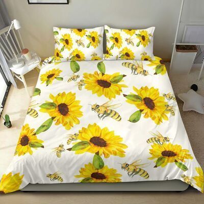 Bee Sunflower Bedding Set