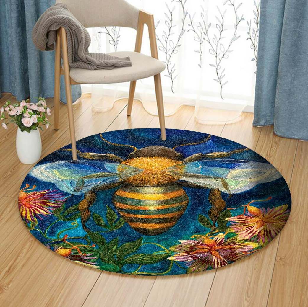 Bee Round Carpet