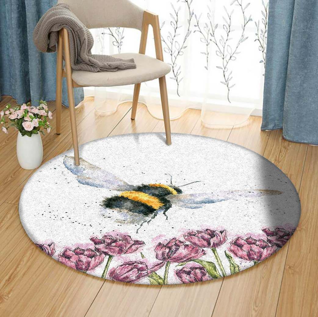 Bee Round Carpet