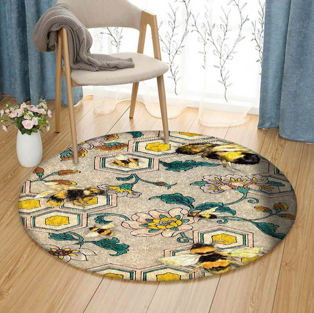 Bee Round Carpet
