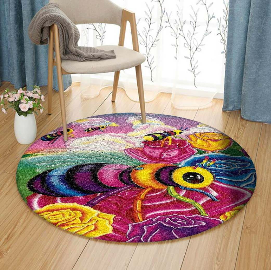 Bee Round Carpet