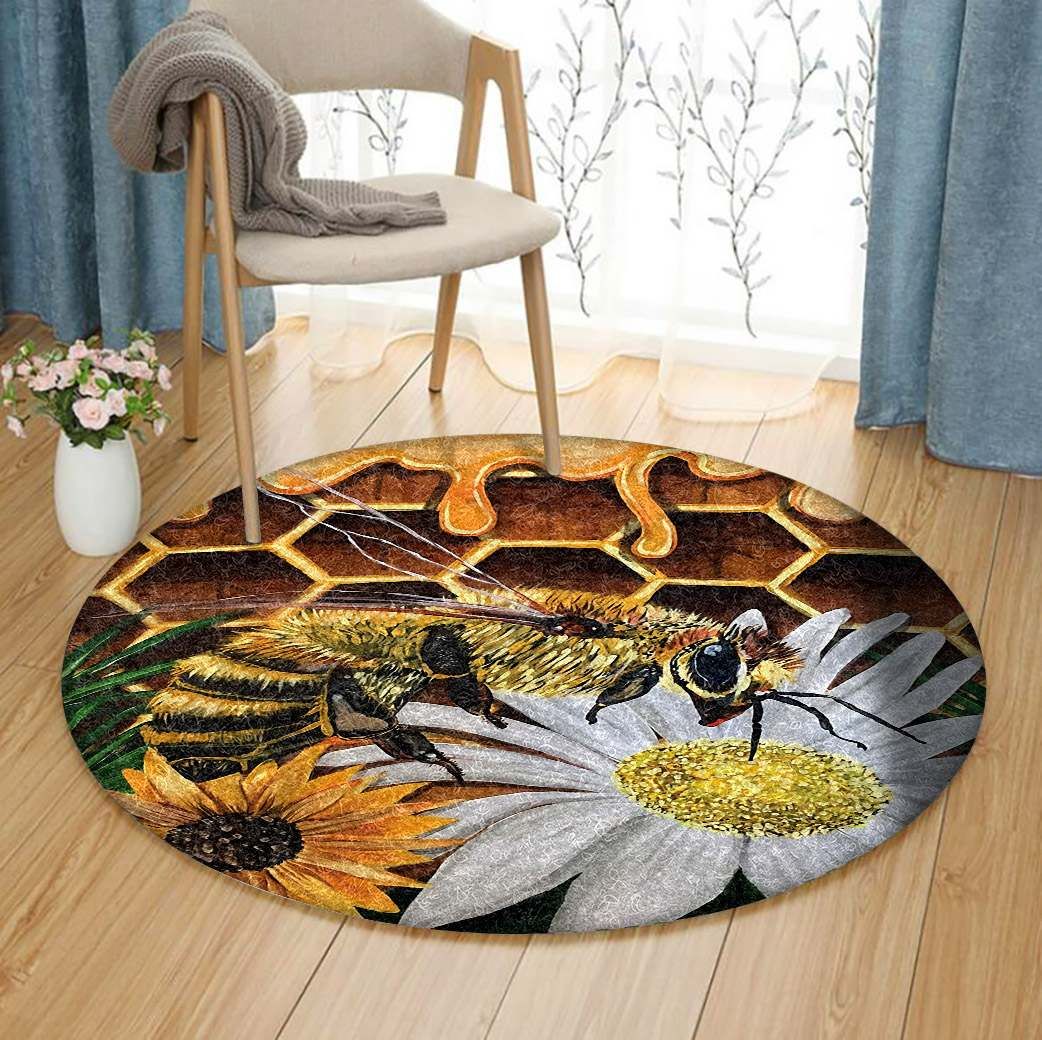 Bee Round Carpet