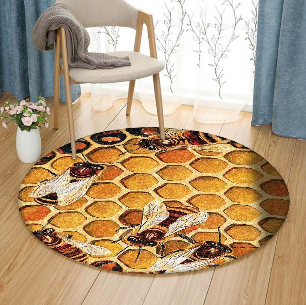 Bee Round Carpet