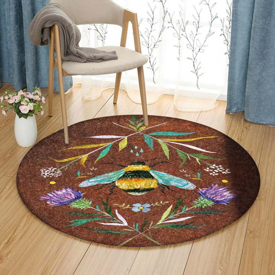 Bee Round Carpet