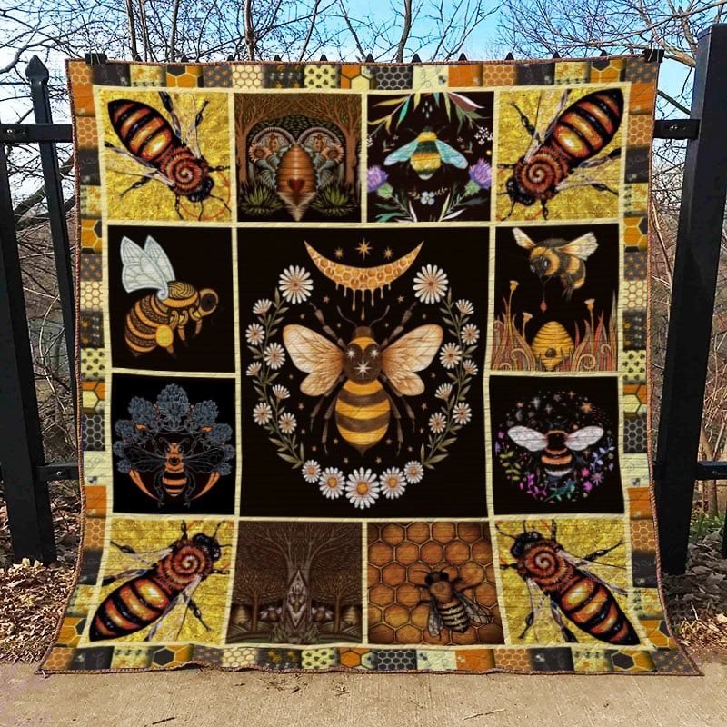 Bee Work Hard Like A Bee Quilt Blanket DHC3112766TD