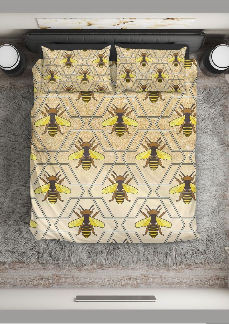 Bee  Yellow Glitter Bee Bedding Set