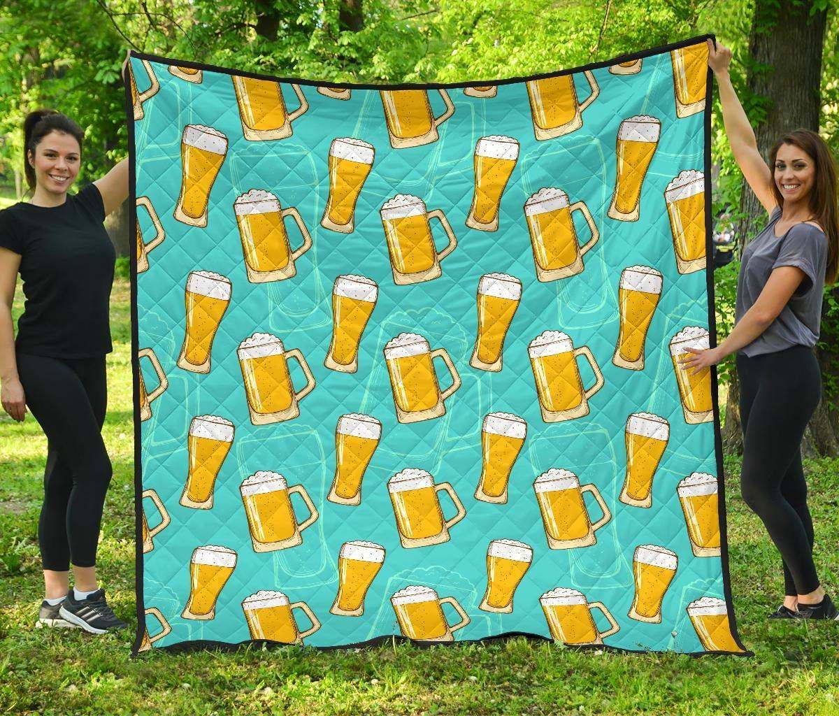 Beer Blue CL12100061MDQ Quilt Blanket
