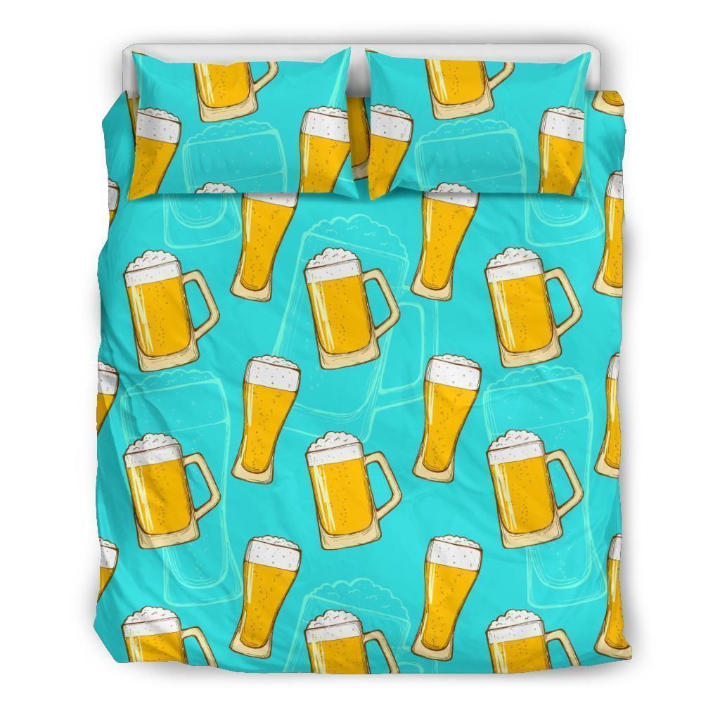 Beer Blue Bedding Set