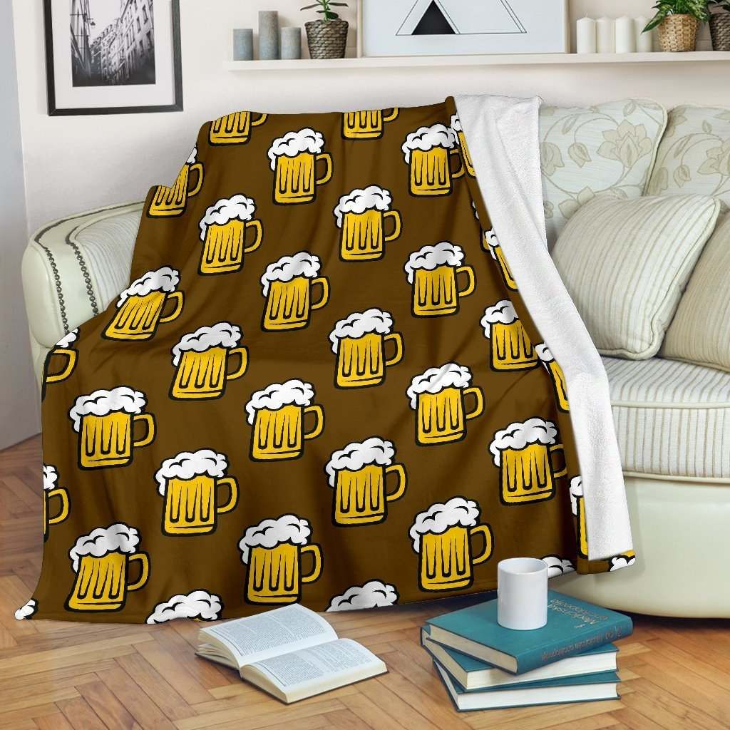 Beer Sherpa Fleece Blanket