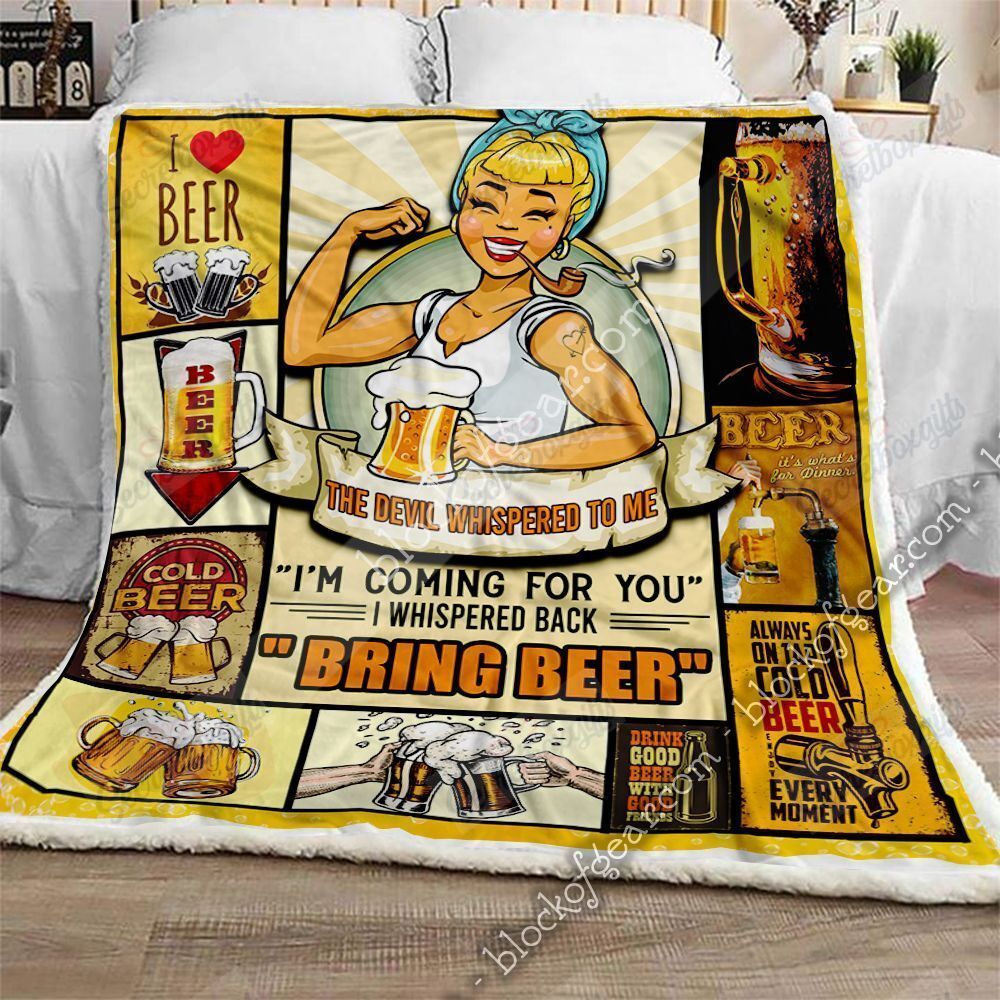 Beer Lover Fleece Blanket