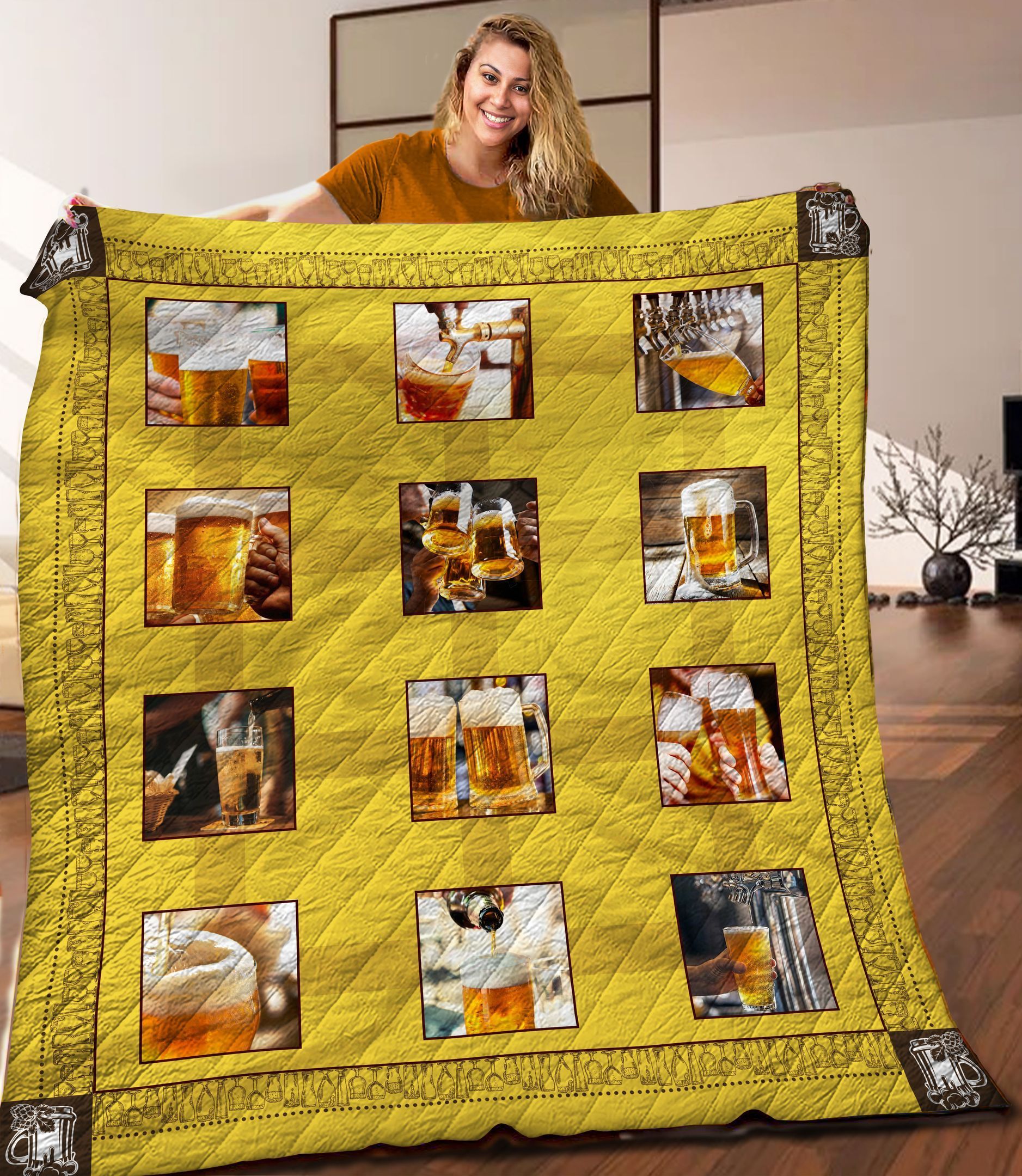 Beer Quilt Blanket C9B030312MI