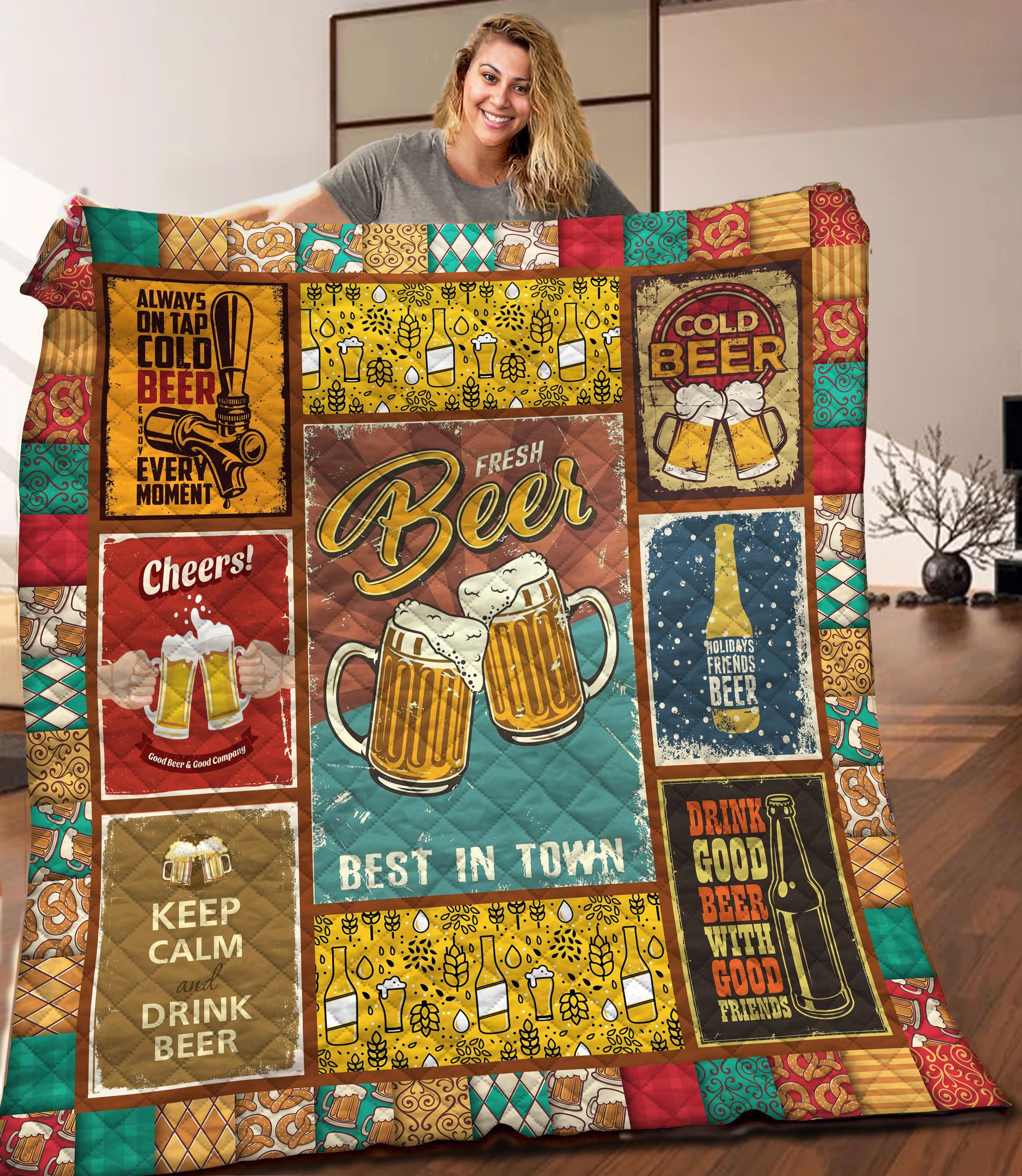 Beer Quilt Blanket C9B250301TA