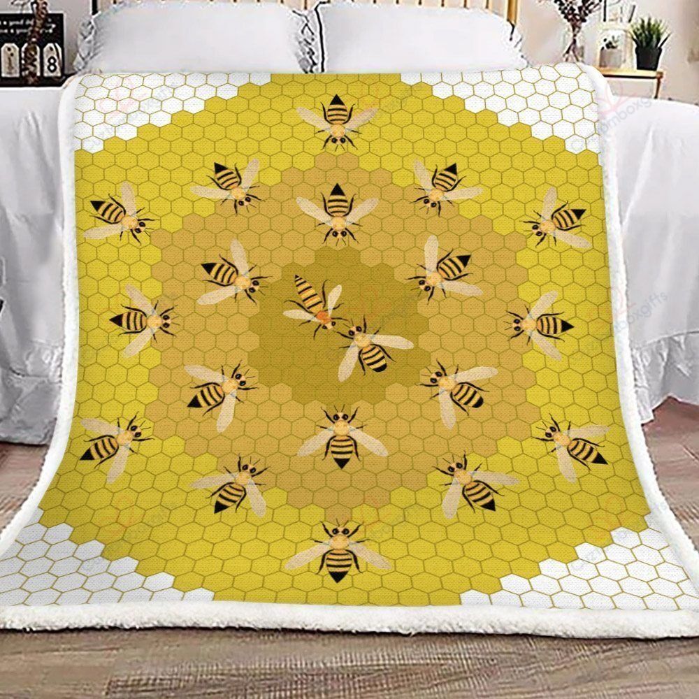 Bees Fleece Blanket