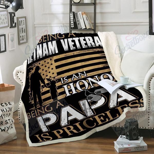 Being Vietnam Veteran Fleece Blanket