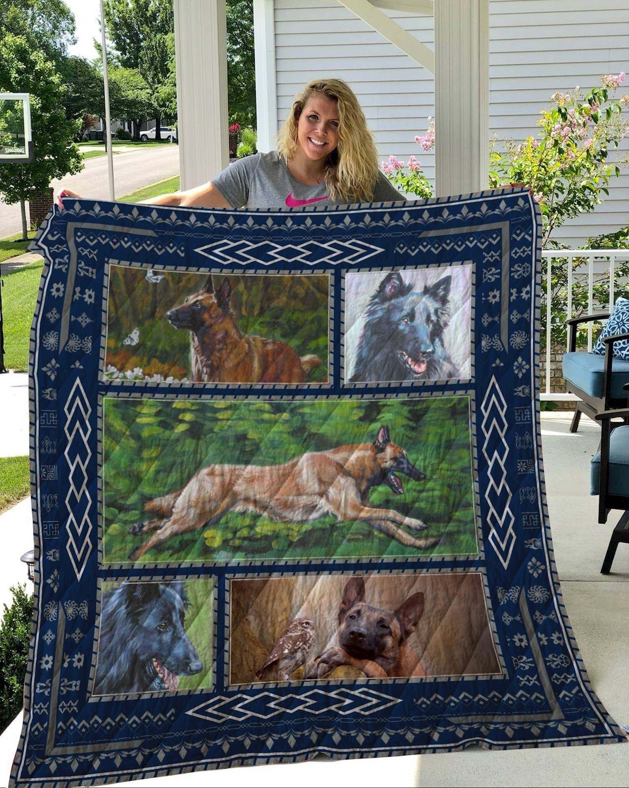 Belgian Malinois Quilt Blanket DHC2911237VT