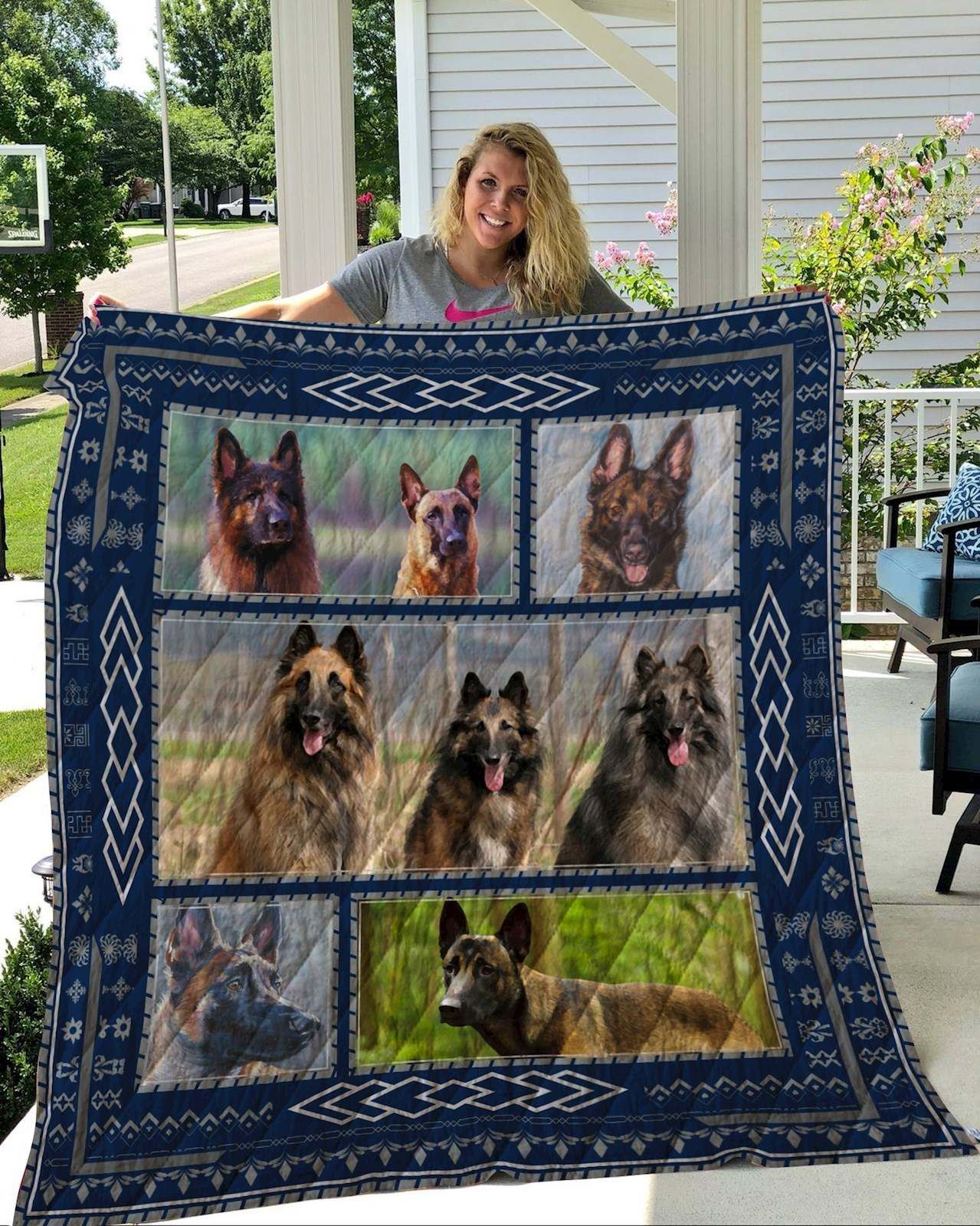 Belgian Malinois Quilt Blanket DHC2911238VT