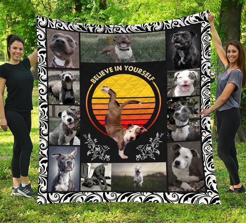 Believe In Yourself Dogs Quilt Blanket DHC1402823TD