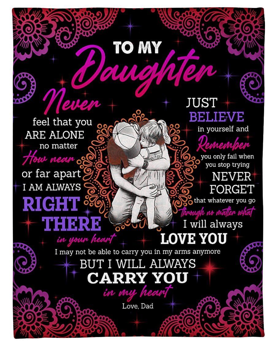 Believe In Yourself Fleece Blanket To Daughter Paisley Fleece Blanket