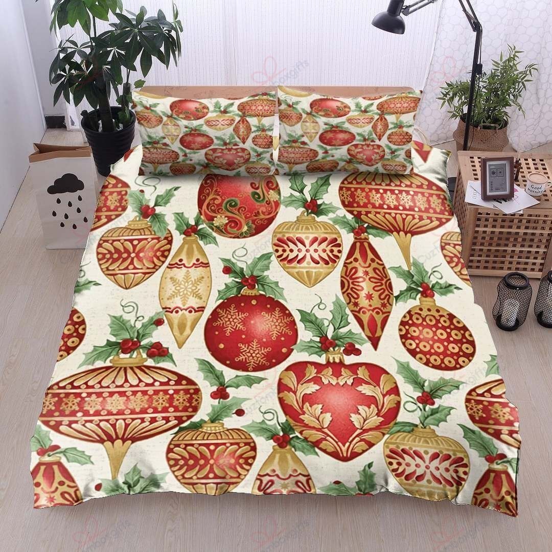 Bell Christmas Printed Bedding Set