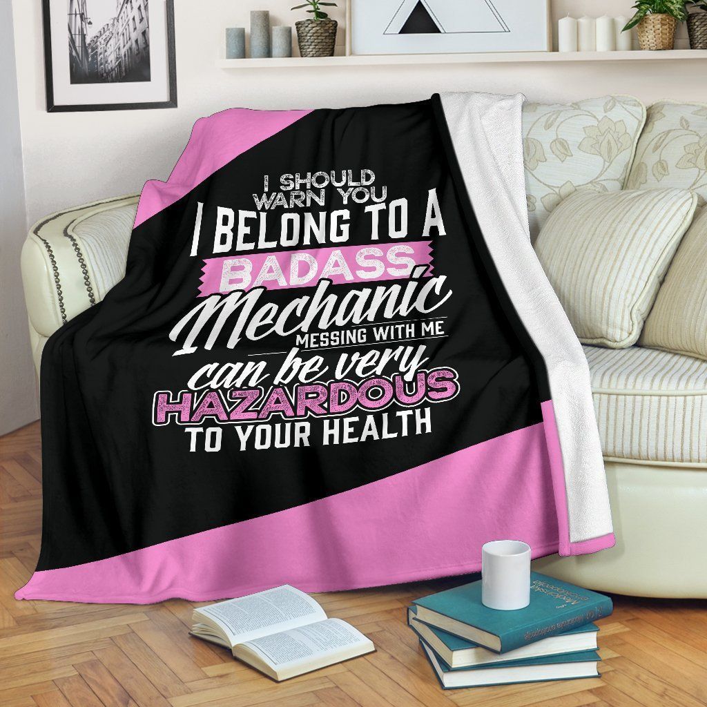 Belong To A Mechanicmechanic Sherpa Fleece Blanket