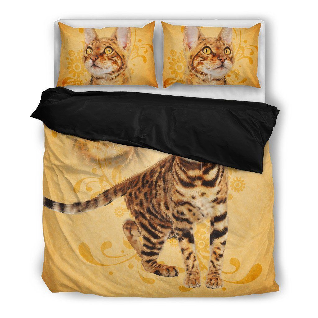 Bengal Cat Themed Bedding Set