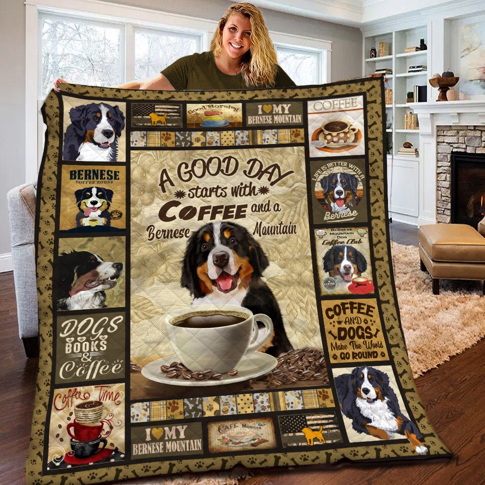 Bernese Mountain Coffee BBB2010202MH Quilt Blanket