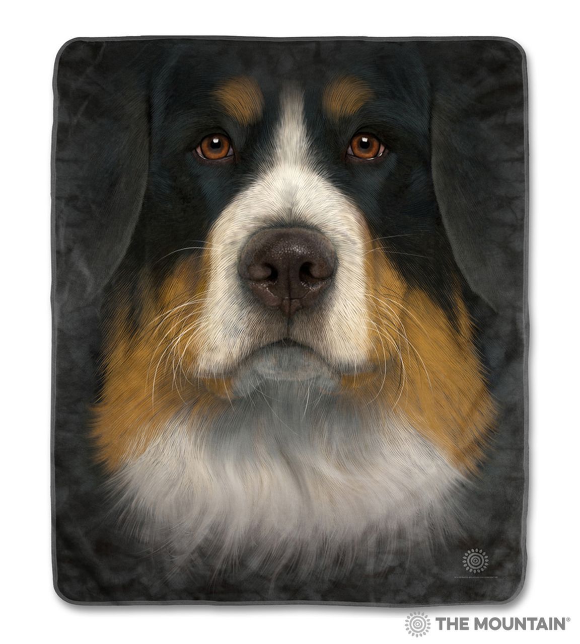 Bernese Mountain Dog Sherpa Fleece Blanket