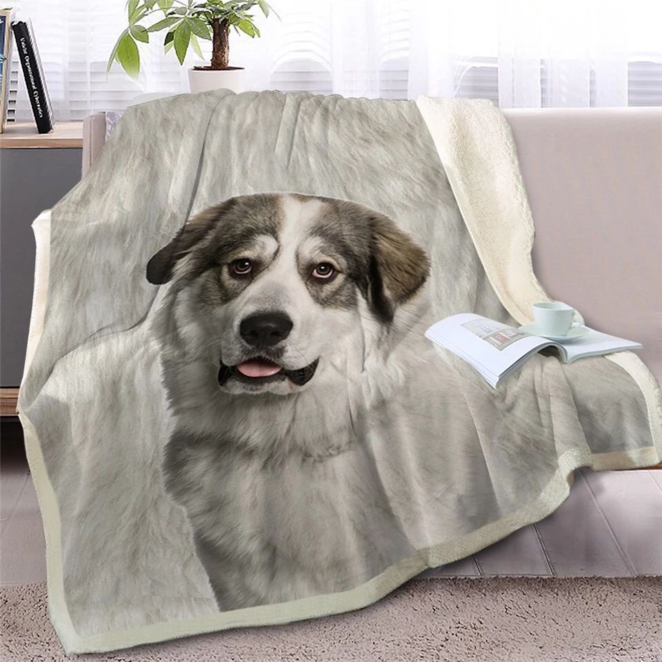 Bernese Mountain Dog Sherpa Fleece Blanket