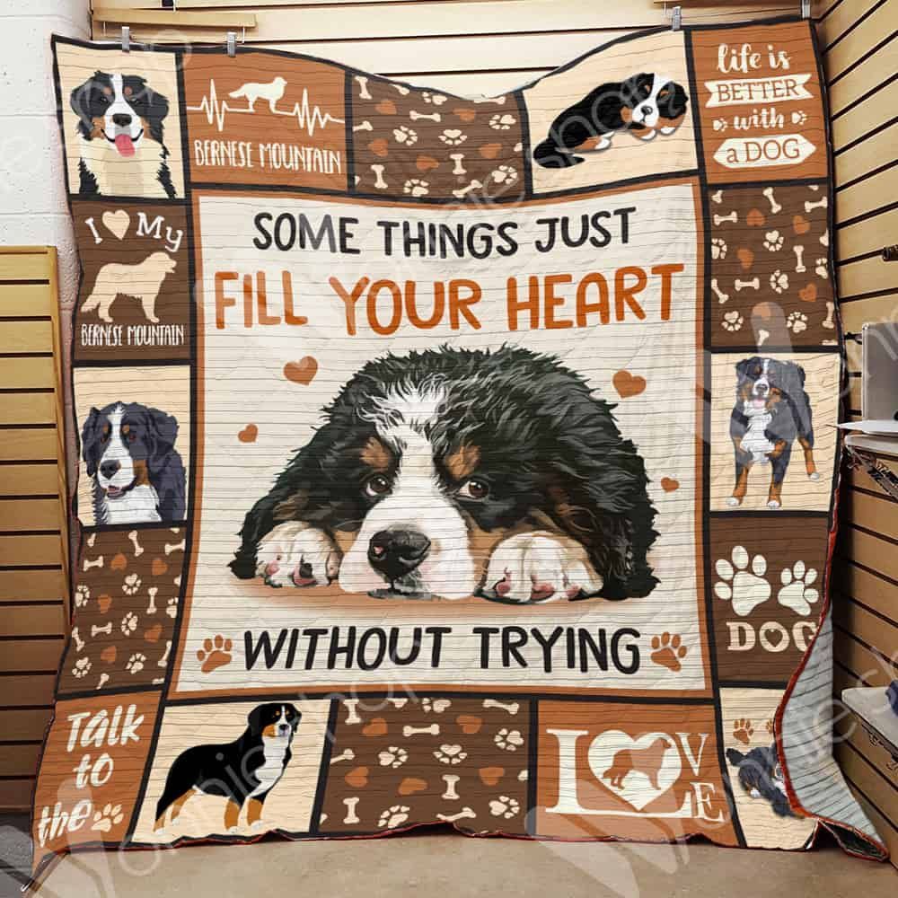 Bernese Mountain Dog Life Is Better With Dog GS-CL-LD0701 Quilt Blanket