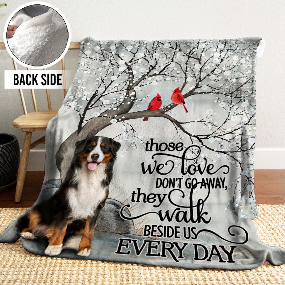 Bernese Mountain Sherpa Fleece Blanket