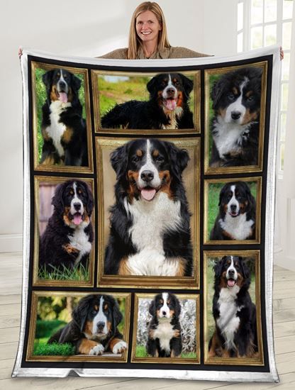 Bernese Mountain Fleece Blanket