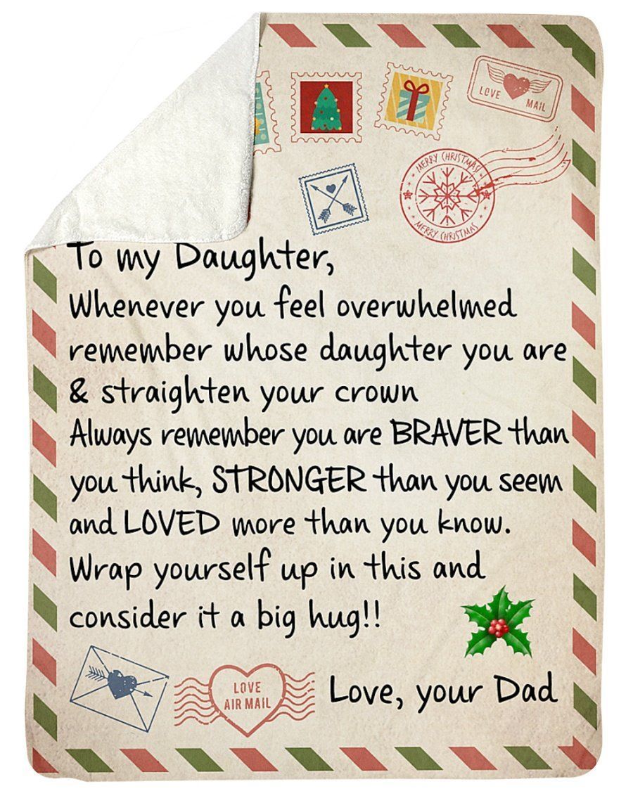 Best Gift For Daughter Call You My Love Fleece Blanket Sherpa Blanket