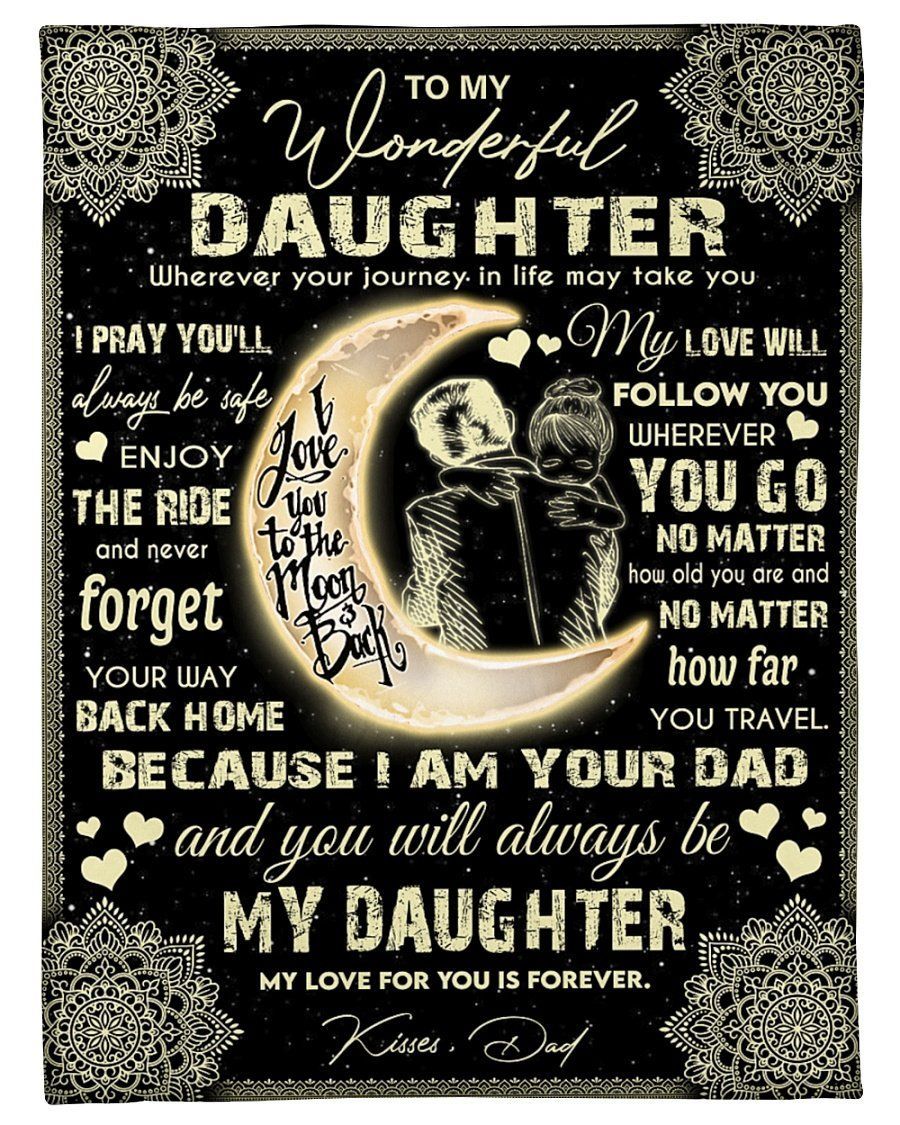 Best Gift For Daughter Enjoy Your Life Fleece Blanket Fleece Blanket