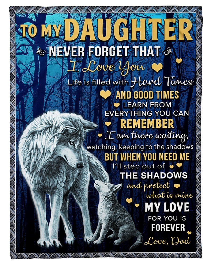 Best Gift For Daughter My Love For You Is Forever Fleece Blanket Fleece Blanket