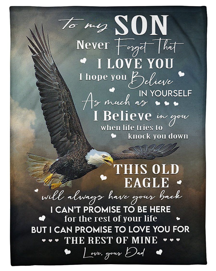 Best Gift For Son Believe In Your Self Fleece Blanket