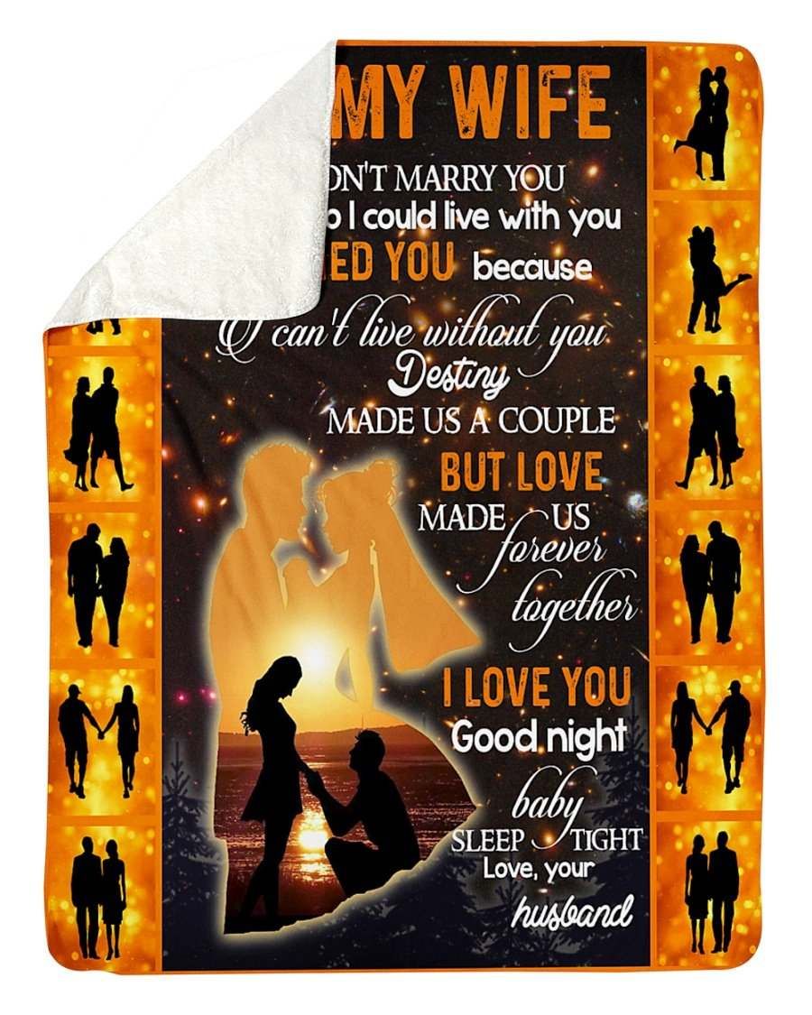 Best Gift To My Wife Fleece Blanket