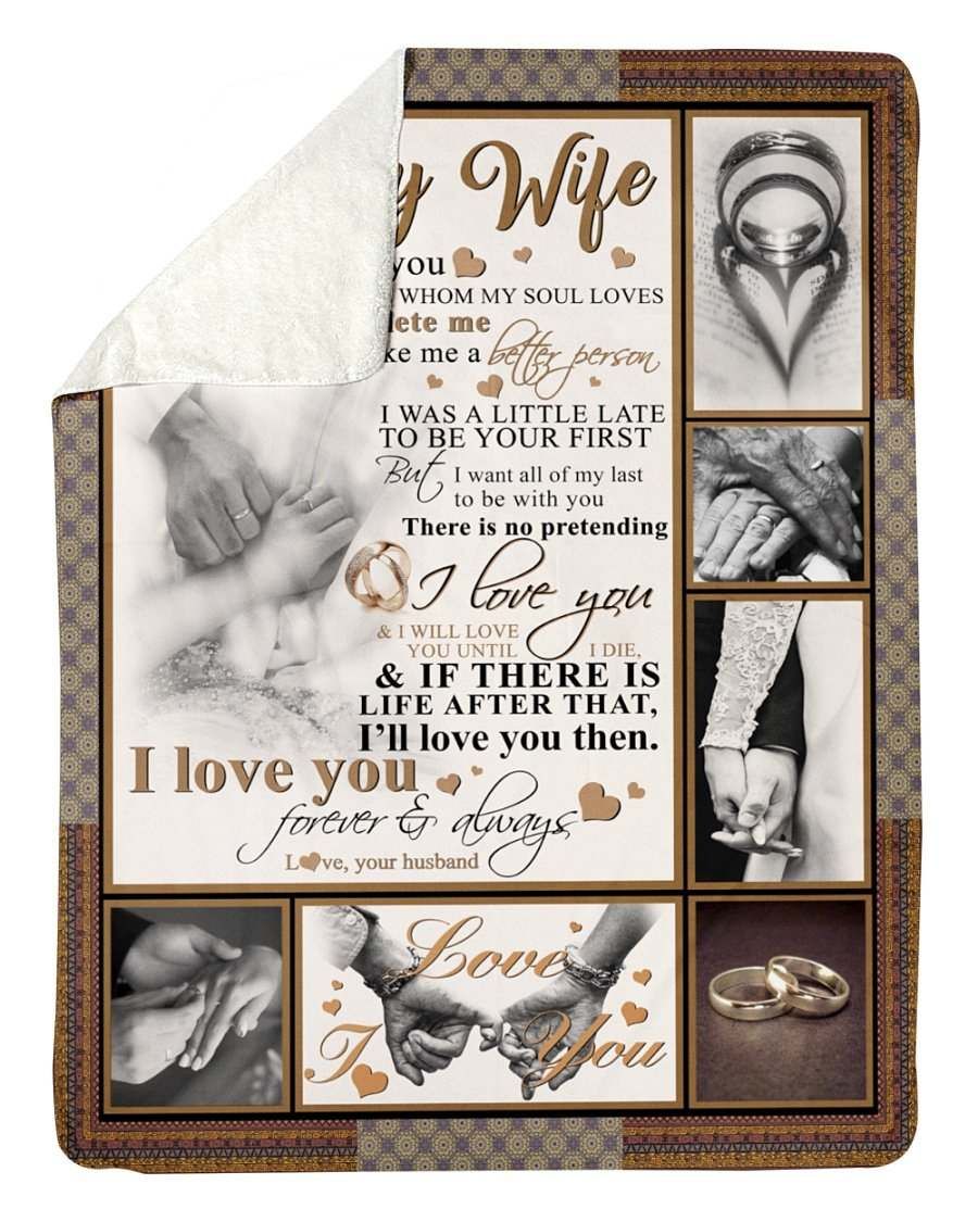 Best Gift To My Wife Fleece Blanket