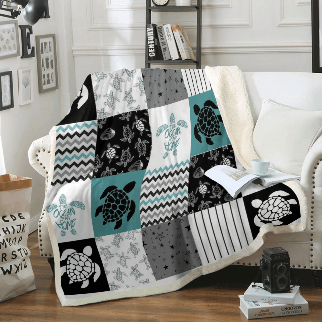 Best Gifts Turtle Sherpa Fleece Blanket