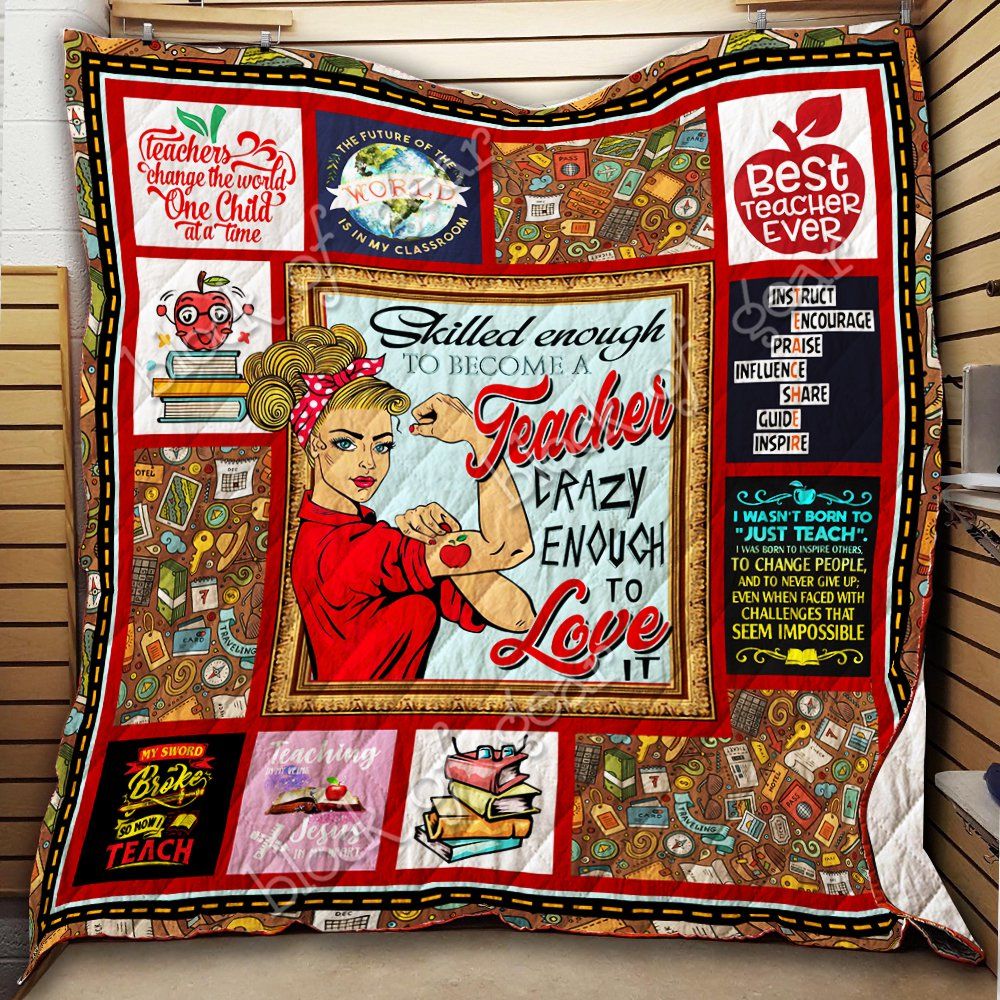 Best Teacher Ever Quilt Thh968 Dhc11123619Dd