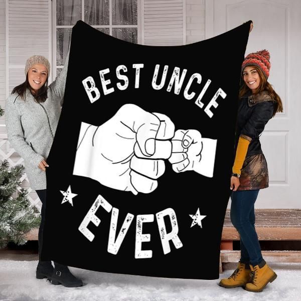 Best Uncle Ever Sherpa Fleece Blanket