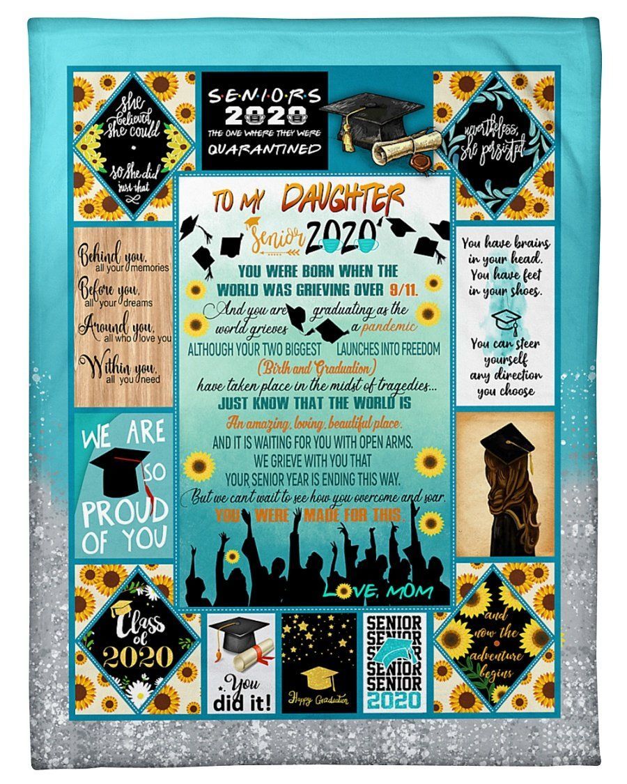 Best Wishes On Your Graduation Fleece Blanket Mama To Daughter Fleece Blanket