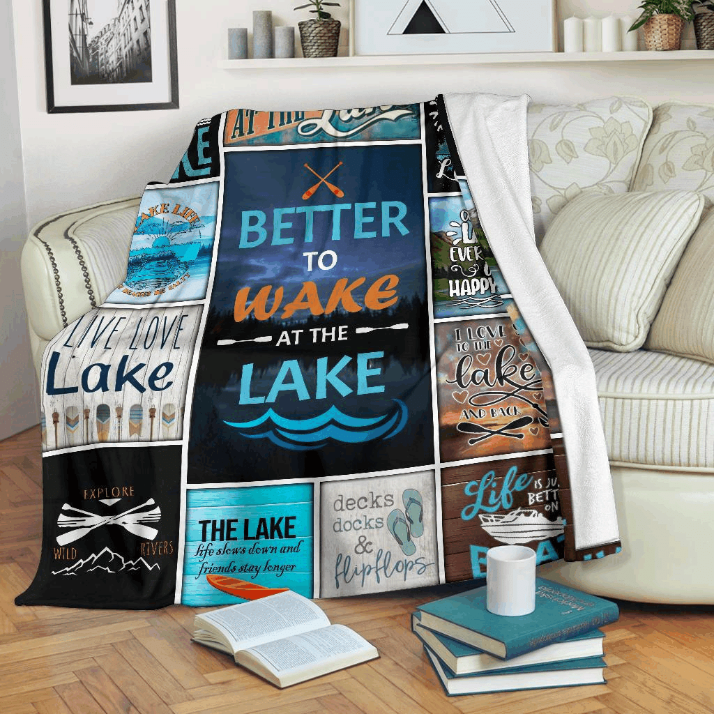 Better To Wave At The Lake Blanket Gift For Friends