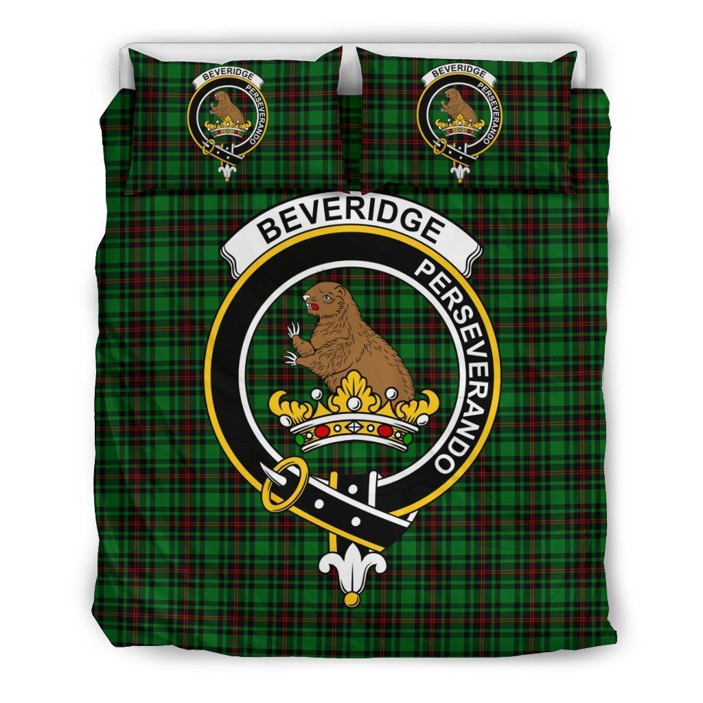 Beveridge Clan Badge Tartan Bedding Set